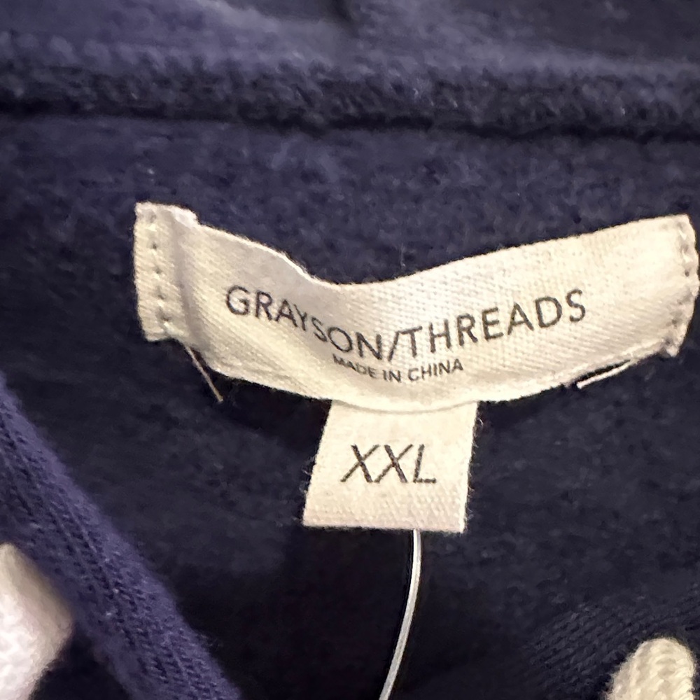 Grayson Threads Navy Sweater with Red Number - Picture 3 of 7